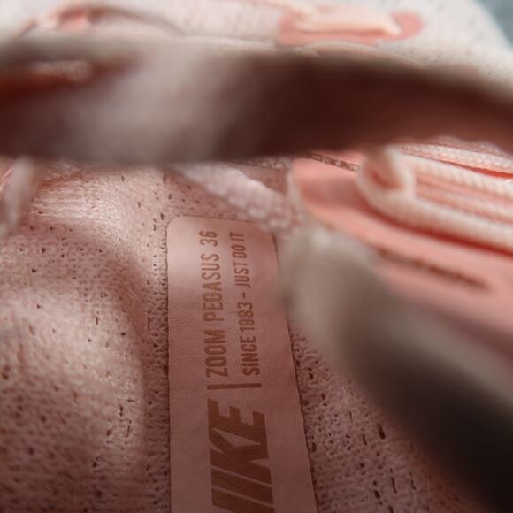 Nike Shoes Women 8.5 Athletic Trainer Zoom Pegasus 36 Running Sneaker Pink Sport - Picture 12 of 12